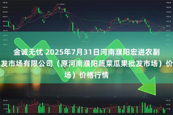 金诚无忧 2025年7月31日河南濮阳宏进农副产品批发市场有限公司(原河南濮阳蔬菜瓜果批发市场)价格行情