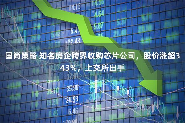国尚策略 知名房企跨界收购芯片公司，股价涨超343%，上交所出手